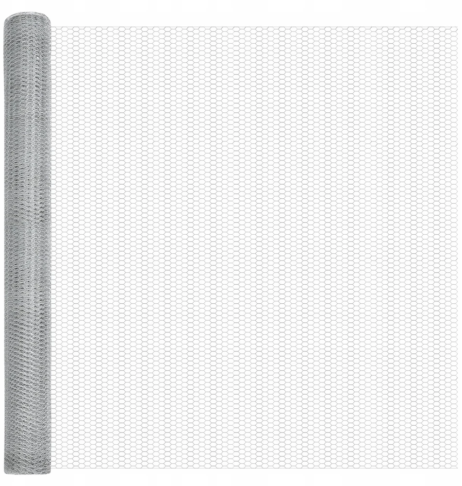 Hexagonal Fence with Post 25 x 1,5 m Galvanizuotas plienas