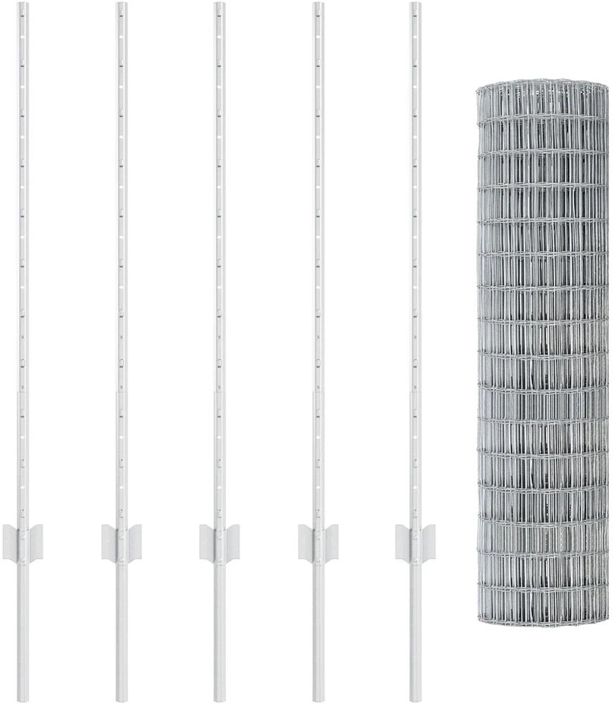 Euro tvoros su stulpu 10 x 0,6 m Galvanizuotas plienas