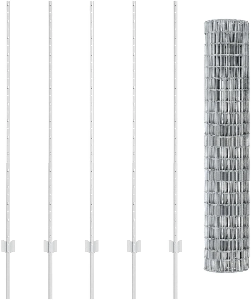 Euro tvoros su stulpu 10 x 1,4 m Galvanizuotas plienas