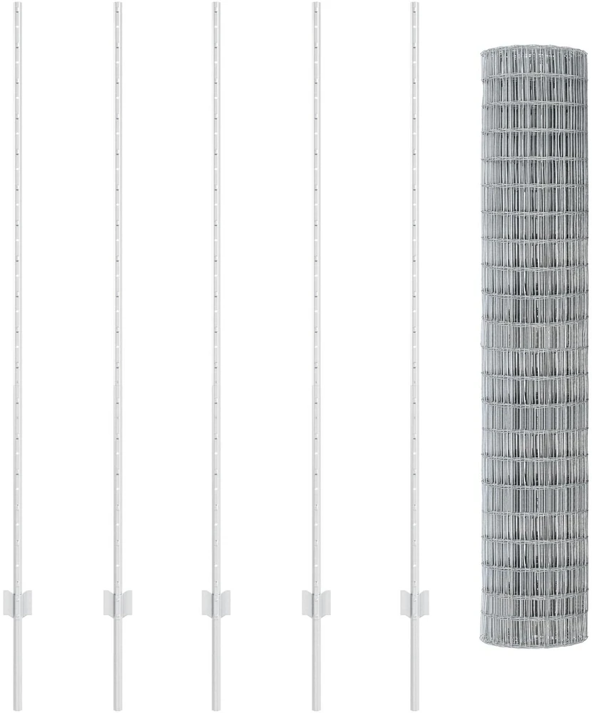 Euro tvoros su stulpu 10 x 1,6 m Galvanizuotas plienas