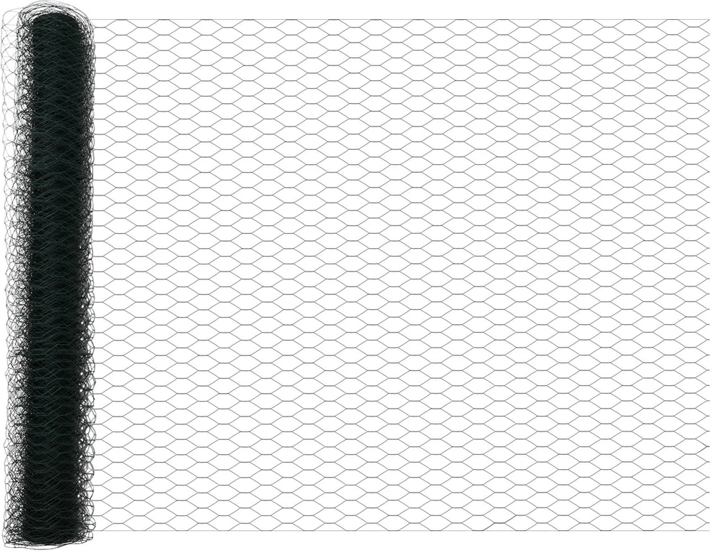 Hexagonal Fence with Post 25 x 1 m PVC dengtas plienas