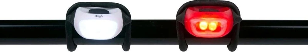 SILIKONINIŲ LED DVIRAČIO ŽIBINTŲ RINKINYS PRIEKINIS IR GALINIS DUNLOP PRO 255453