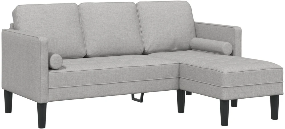 Sofa Sofos komplektas 2 vnt. Debesų pilka Poliesteris