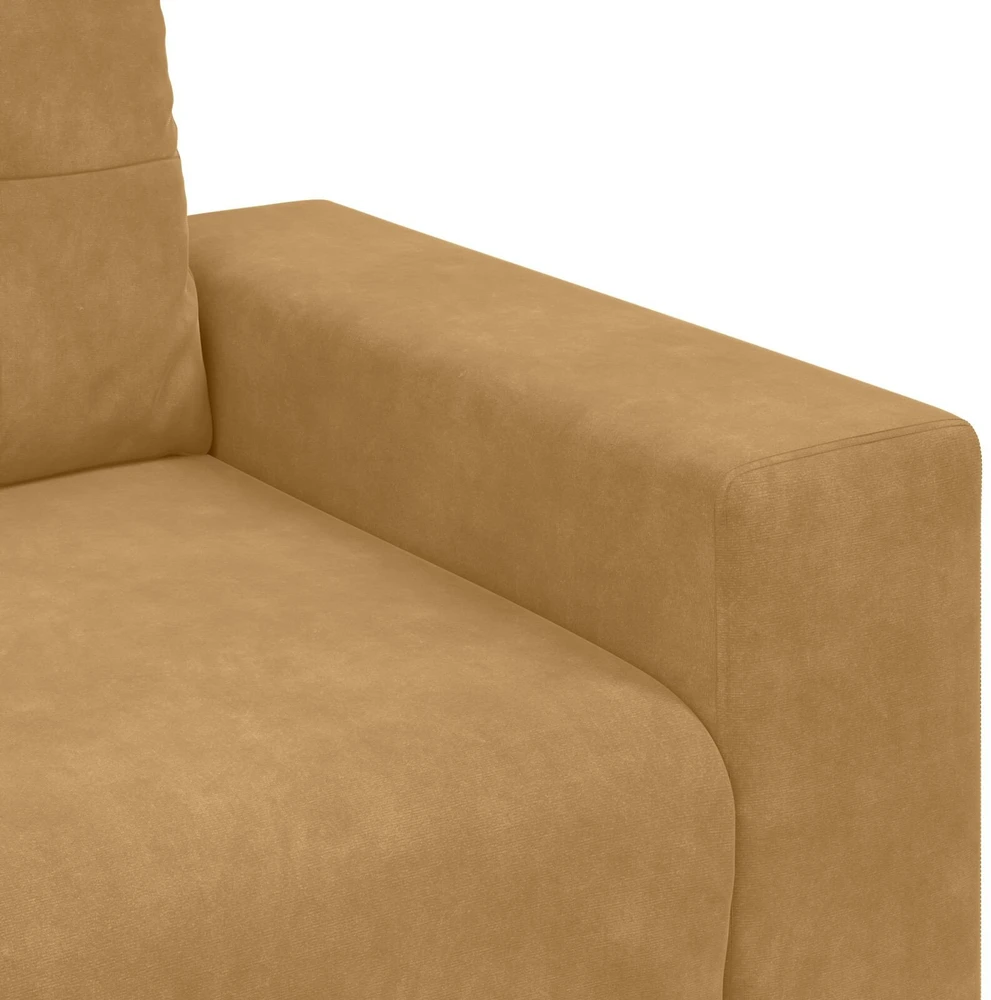Sofa Sofos komplektas 3 vnt. Ruda Aksomas