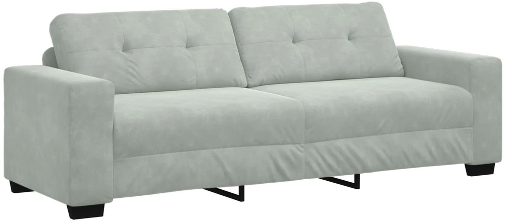 Sofa Sofos komplektas 3 vnt. Šviesiai pilka Aksomas