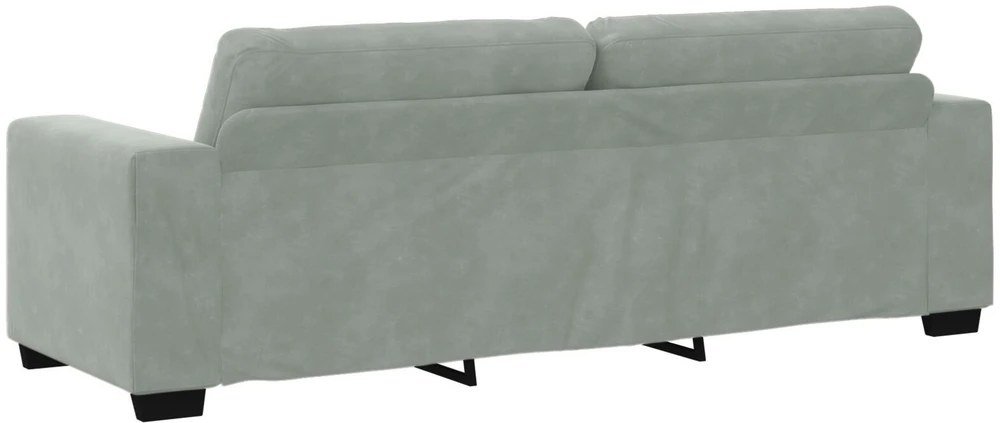 Sofa Sofos komplektas 3 vnt. Šviesiai pilka Aksomas