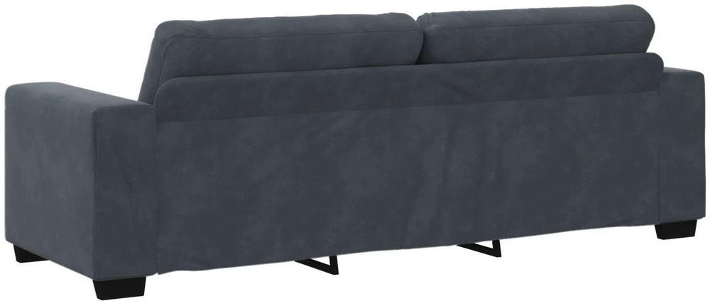 Sofa Sofos komplektas 3 vnt. Tamsiai pilka Aksomas