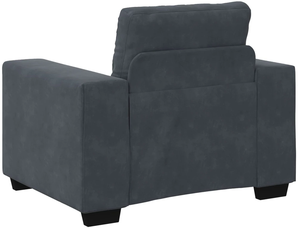 Sofa Sofos komplektas 3 vnt. Tamsiai pilka Aksomas