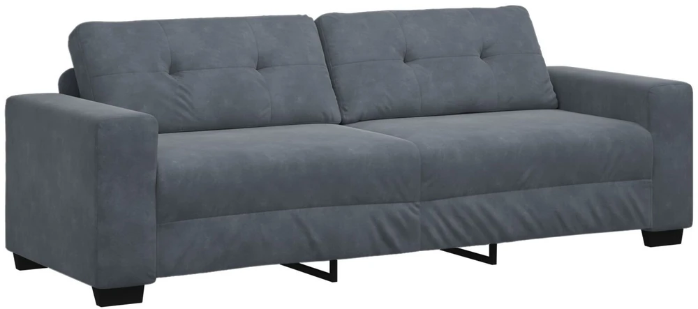 Sofa Sofos komplektas 3 vnt. Tamsiai pilka Aksomas