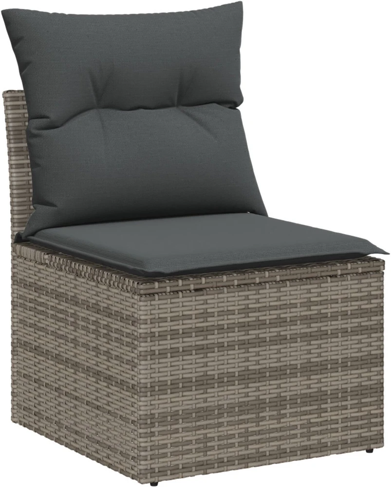 Sodo Sofų Rinkinys 6 vnt. Pilka poliratanas