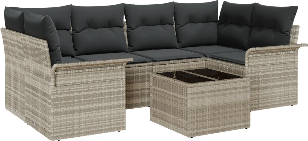 Sodo Sofų Rinkinys 7 pcs 6-Seater