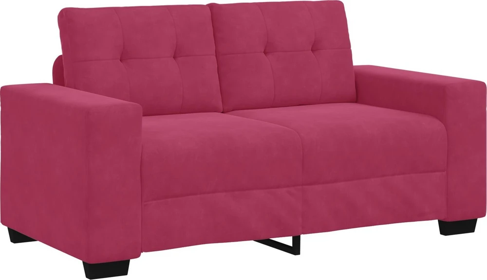 Sofa Sofos komplektas 3 vnt. Vėjo raudona Aksomas
