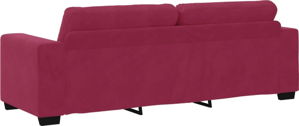Sofa Sofos komplektas 3 vnt. Vėjo raudona Aksomas