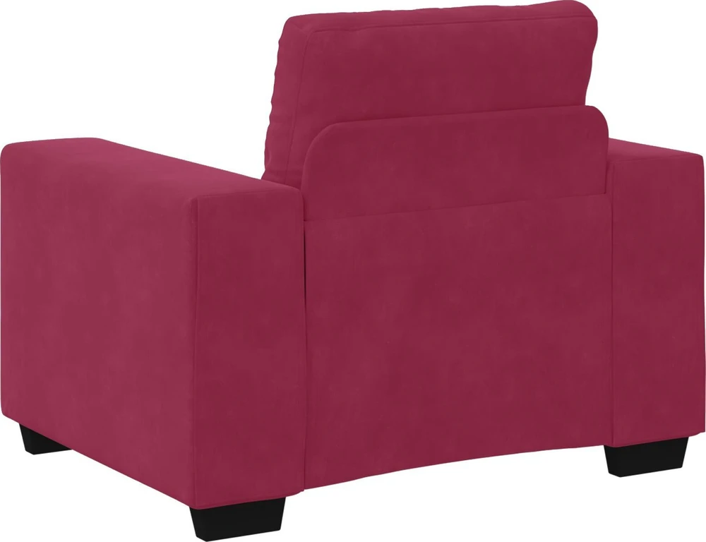 Sofa Sofos komplektas 3 vnt. Vėjo raudona Aksomas