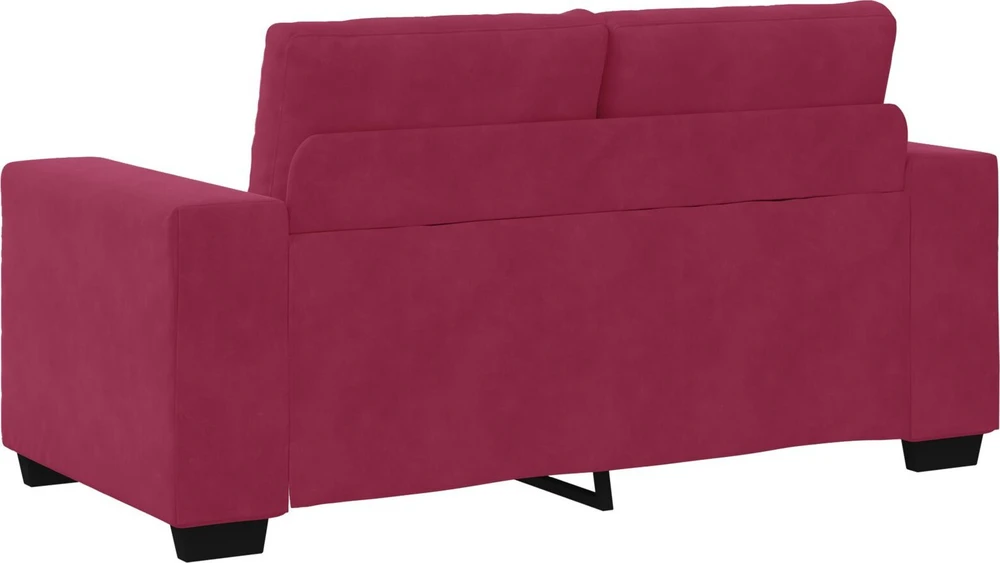 Sofa Sofos komplektas 3 vnt. Vėjo raudona Aksomas