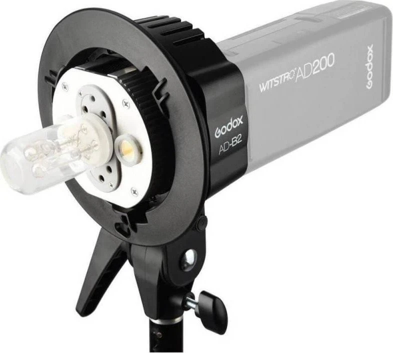 Apšvietimo priedas - Godox AD B2 Dual Power Flash Head (400 W/s, Bowen S type mount)
