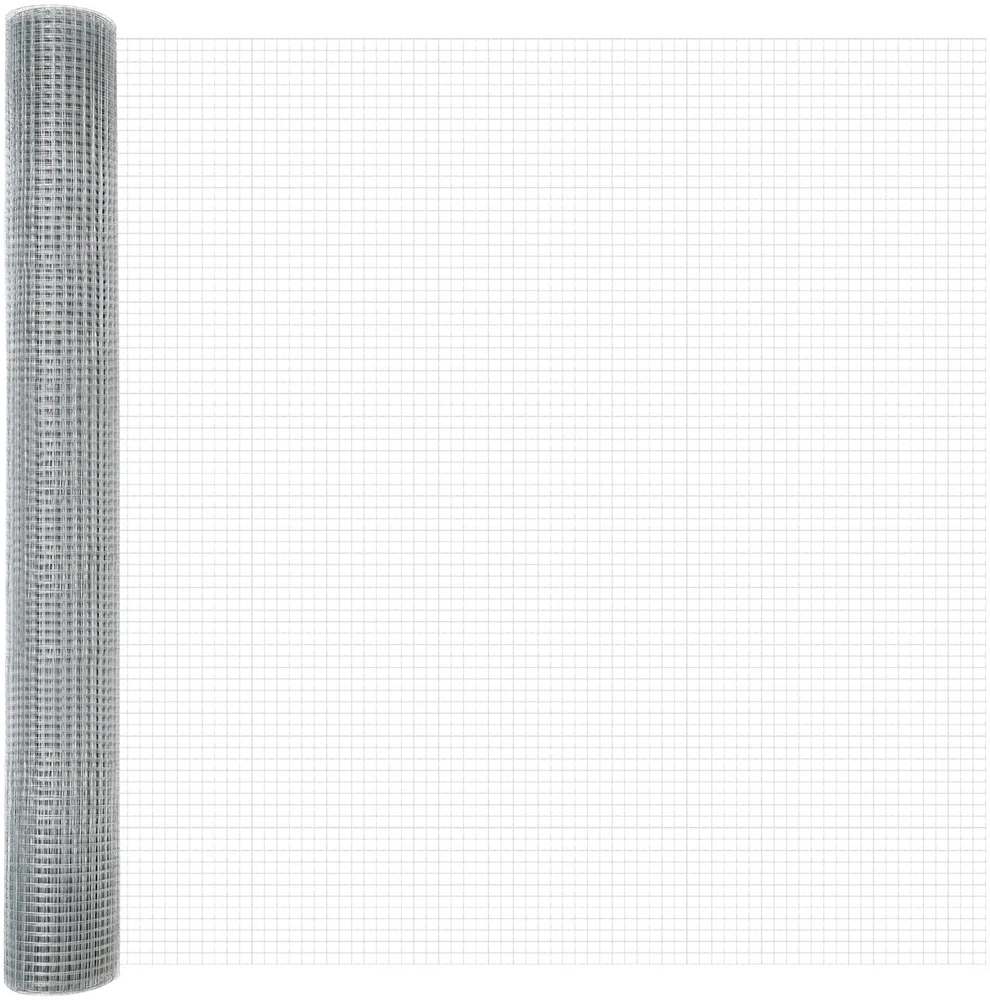 Suvirintas vielos tvora žemės tvirtinimas 10 x 1 m Sidabrinė
