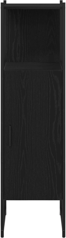 Vonios baldų rinkinys 3 vnt. Juoda 33 x 33 x 102,5 cm