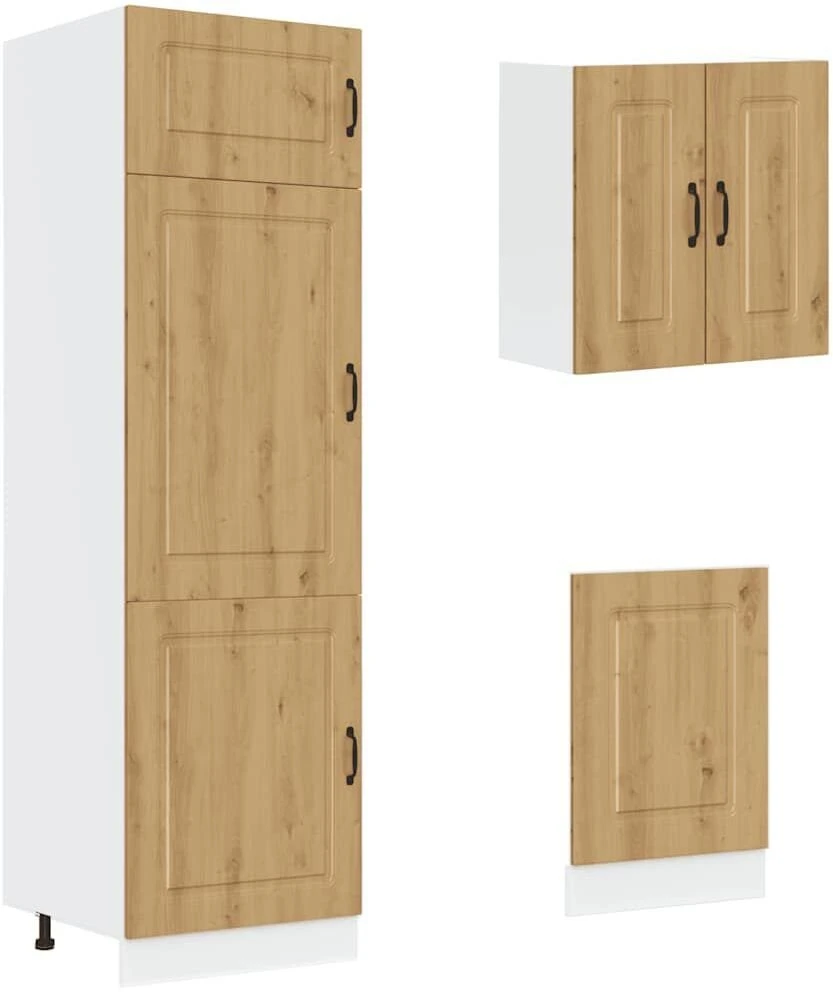 Virtuvinių spintelių komplektas, 8 dalių, Kalmar, artisano