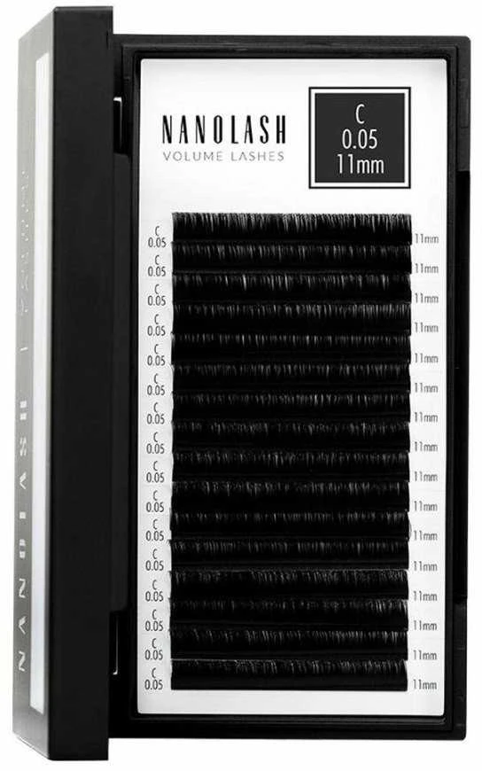 Nanolash Volume Lashes Dirbtinės blakstienos 0,05 C 11 Mm 1 U