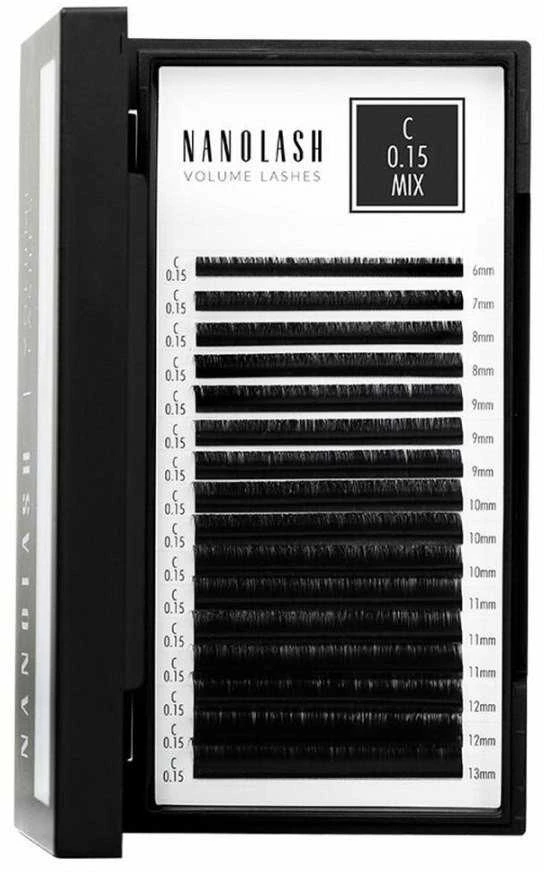 Nanolash Volume Lashes Dirbtinės blakstienos 0,15 C 6-13 Mm 1 U