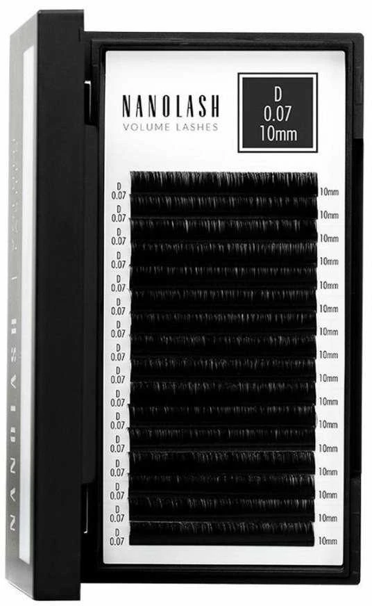 Nanolash Volume Lashes Dirbtinės blakstienos 0,07 D 10 Mm 1 U