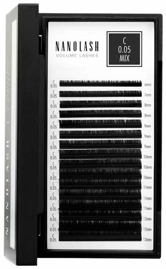 Nanolash Volume Lashes Dirbtinės blakstienos 0,05 C 6-13 Mm 1 U