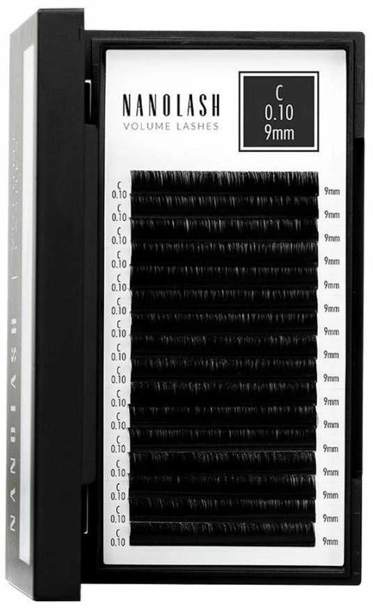 Nanolash Volume Lashes Dirbtinės blakstienos 0,10 C 9 Mm 1 U