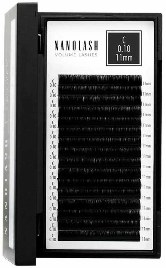 Nanolash Volume Lashes Dirbtinės blakstienos 0,10 C 11 Mm 1 U