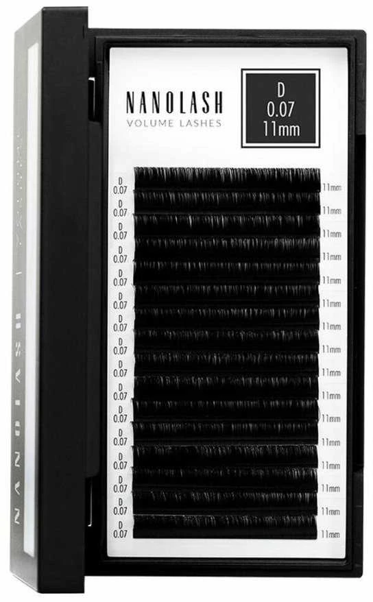 Nanolash Volume Lashes Dirbtinės blakstienos 0,07 D 11 Mm 1 U