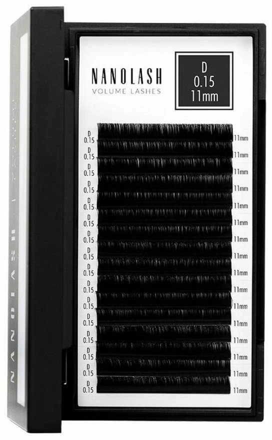 Nanolash Volume Lashes Dirbtinės blakstienos 0,15 D 11 Mm 1 U