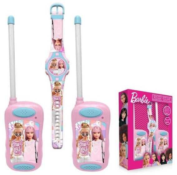 Dėlionė Kids Euroswan Barbie Rinkinys racija su skaitmeniniu laikrodžiu BB00020 rožinė