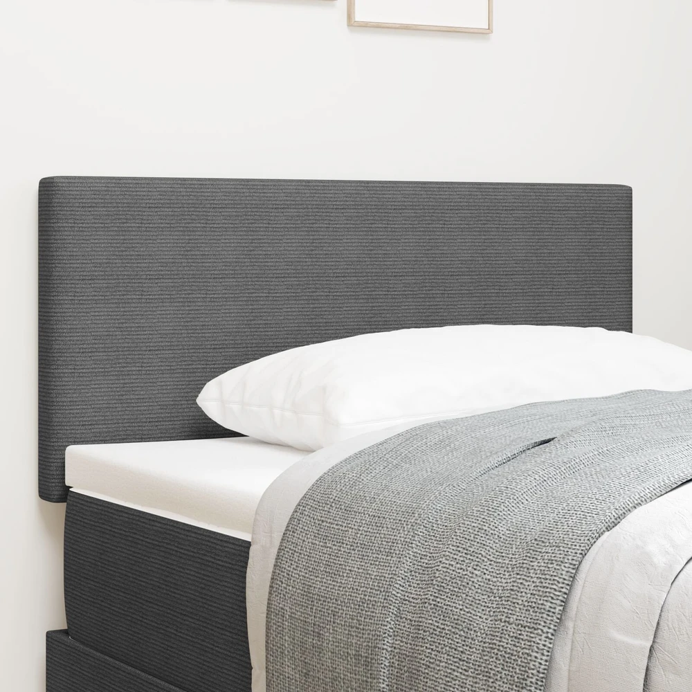 LED galvūgalis Šviesiai pilka 80 cm Kordūrinis audinys