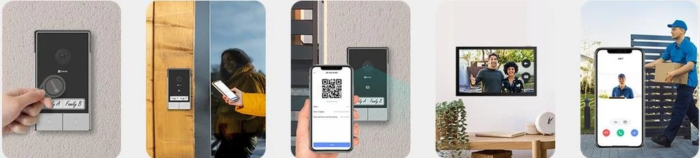 EZVIZ Telefonspynės kompl. CS-HP7 (3MP, 1 ekranas, 2 telefonspynės) (Ekspozicinė prekė)