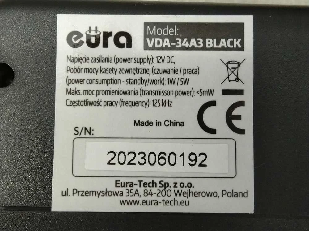 VIDEO DOMOFONO RINKINYS VDP-76A3 EURA