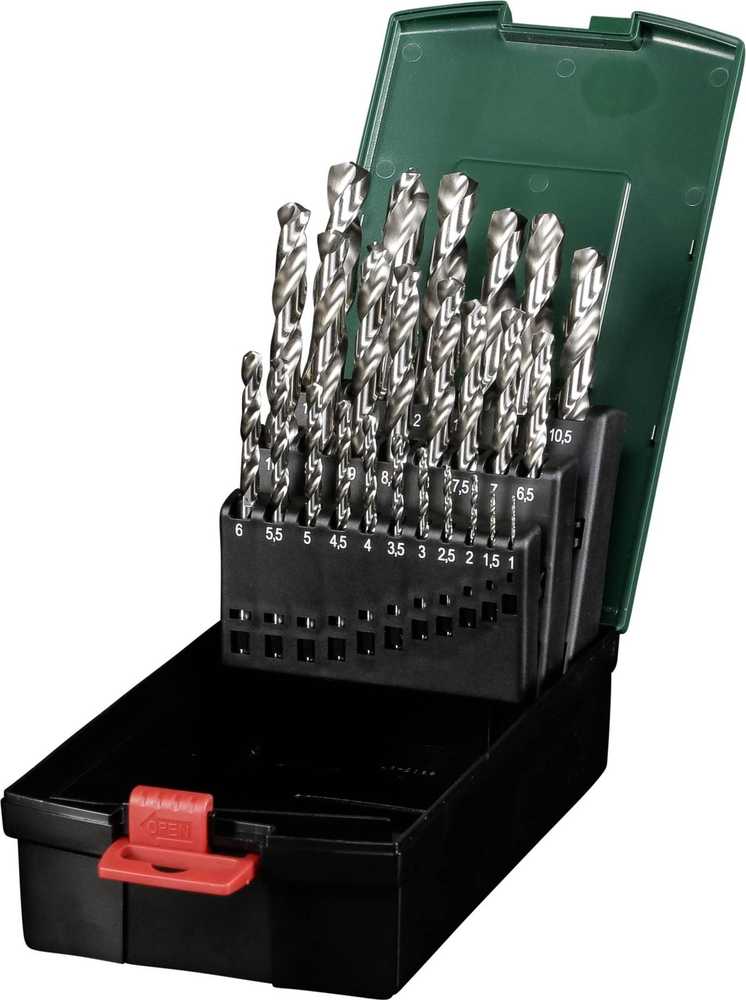 Grąžtas Grąžtų rinkinys metalui Metabo HSS-G SP; 1 - 13 mm; 25 vnt.