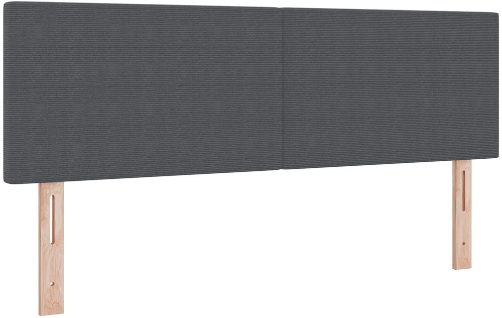 LED galvūgalis Tamsiai pilka 160 cm Kordūrinis audinys