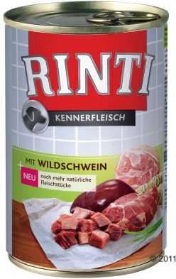 FINNERN GmbH end Co. KG Rinti Kennerfleisch suaugusių šunų konservuotas pašaras su žvėriena, 400g