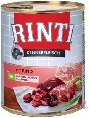 Šunų Maistas - RINTI Kennerfleisch jautienos drėgnas maistas 800g begrūdis be glitimo