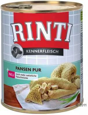 FINNERN GmbH end Co. KG Rinti Kennerfleisch suaugusių šunų konservuotas pašaras su žarnokais, 800g
