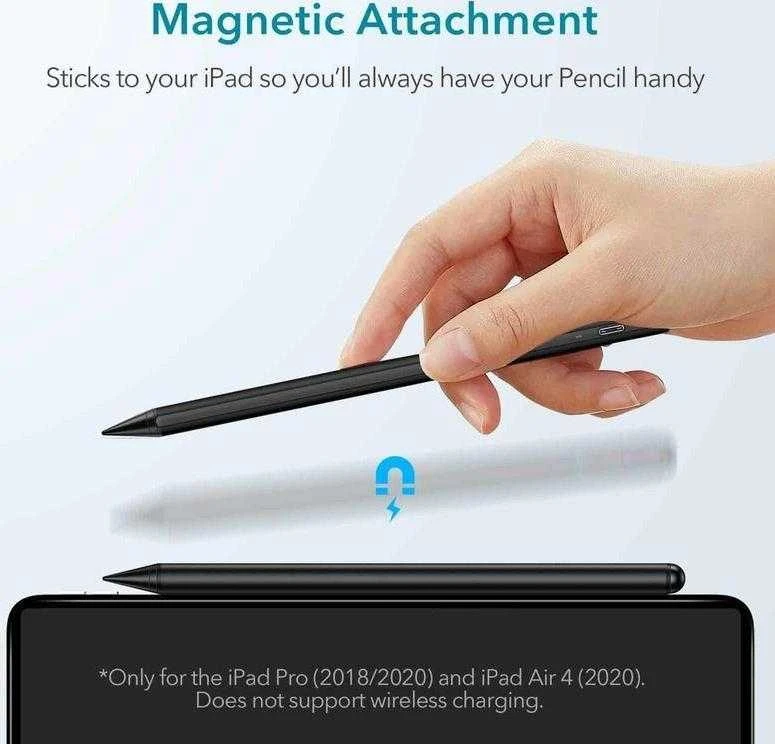 Aktyvus rašiklis ESR skaitmeninis pieštukas, skirtas iPad / Pro / Air / Mini (juodas)