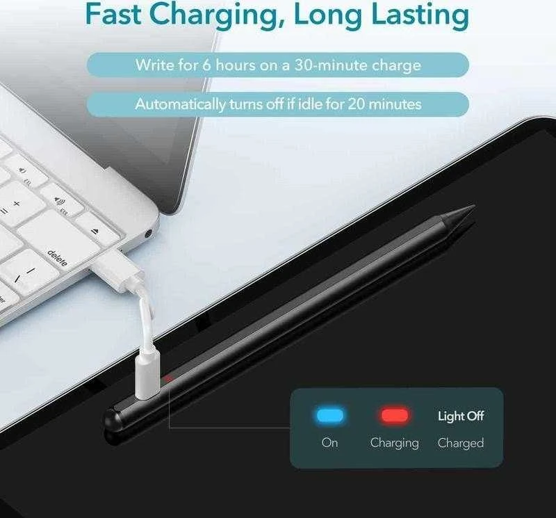 Aktyvus rašiklis ESR skaitmeninis pieštukas, skirtas iPad / Pro / Air / Mini (juodas)
