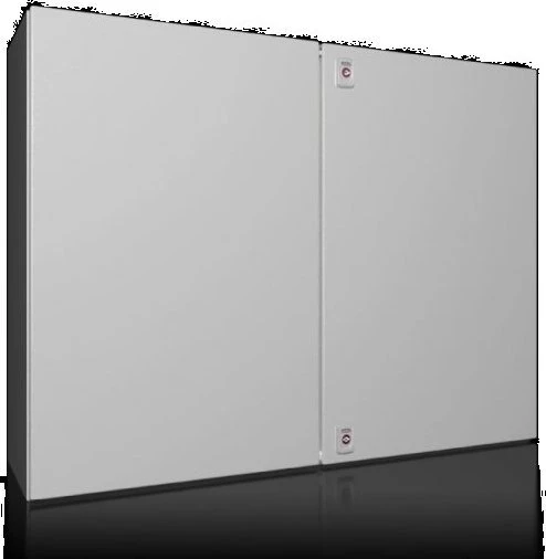 Rittal 1130000 AX Kompaktiškas korpusas 1000x760x300 mm skardos, įleidžiamas, dvigubos durys, 2 kumšteliai 1130.000