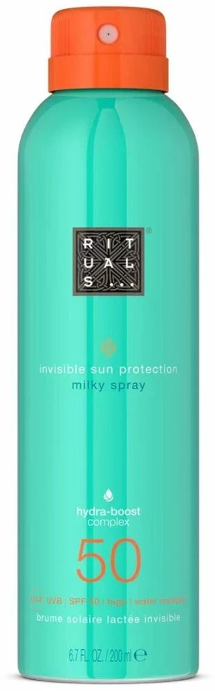 Rituals The Ritual of Karma Apsauga nuo saulės Milky Purškiklis SPF 50 purškiamas apsauginis pienelis nuo saulės, 200 ml