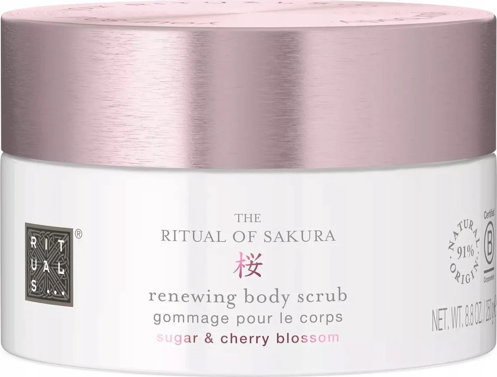 Rituals - he Ritual of Sakura Sugar Body Scrub cukraus kūno šveitiklis, 250 g