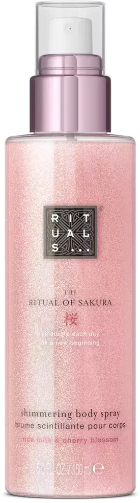 Rituals The Ritual Of Sakura Shimmering Body Purškiklis žėrintis kūno purškiklis, 150 ml