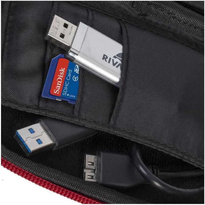 Rivacase Dėklas Riva 9101 (PU) HDD Raudona