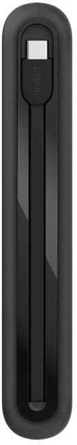 Powerbank Belkin Powerbank 20 000 mAh, 30W, įmontuotas kabelis USB-C, USB-C, USB-A, juoda