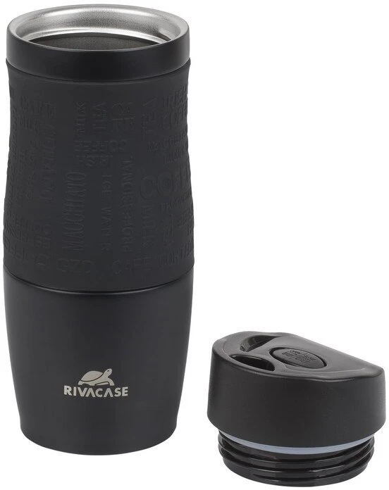 RivaCase juodas matinis vakuuminis kelioninis puodelis, 0,38 l