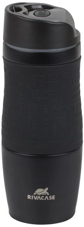 RivaCase juodas matinis vakuuminis kelioninis puodelis, 0,38 l